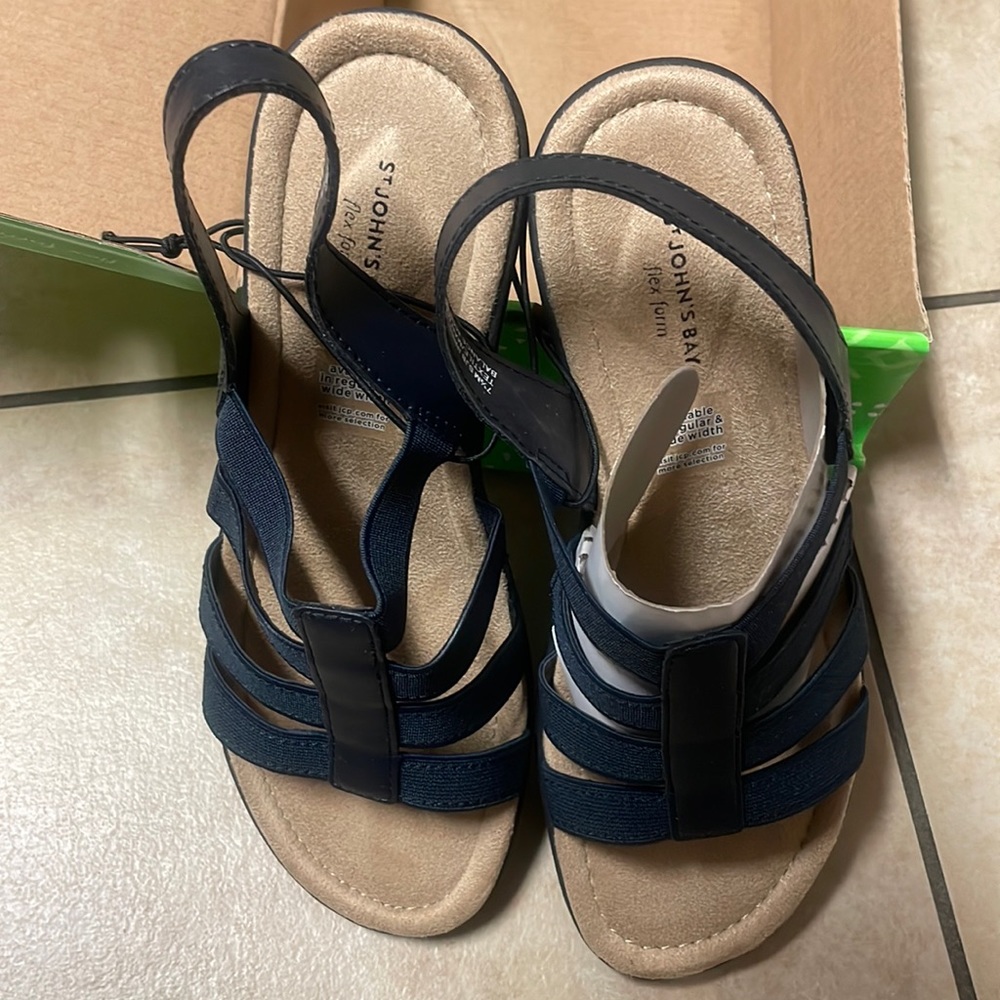 New; store brand lady’s low heel (1 1/8”); microfiber footbed and heel padding.